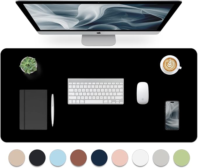Bloss Leather Desk Pad, Non-Slip Desk Mat, Waterproof Large Mouse Pad, Mouse Mat by Bloss