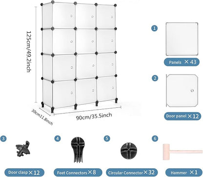 AWTATOS 12 Cube Storage Organizer, Closet Storage Shelves - Image 3