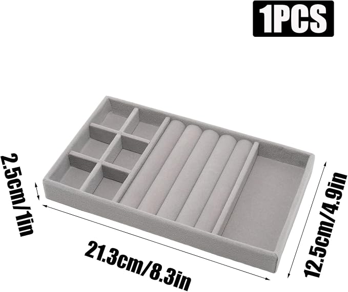 Velvet Jewelry Organizer Tray - Image 2