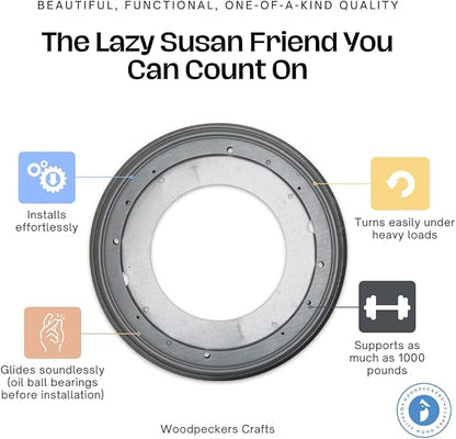 Lazy Susan Hardware, 12 inch, 000 lbs. Load Capacity, by Woodpeckers - Image 4