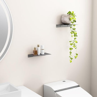 Danpoo 8 inch Gray Small Floating Shelves - Image 5