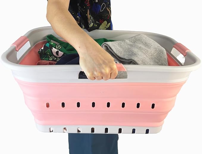 SAMMART 42L Collapsible Plastic Laundry Basket - Image 8