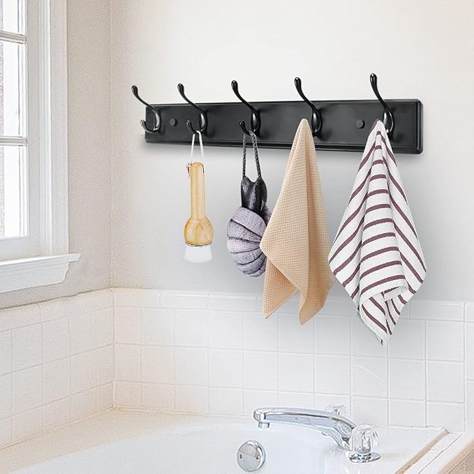 Wooden Coat Rack, Wall-Mounted Organizer - Image 5