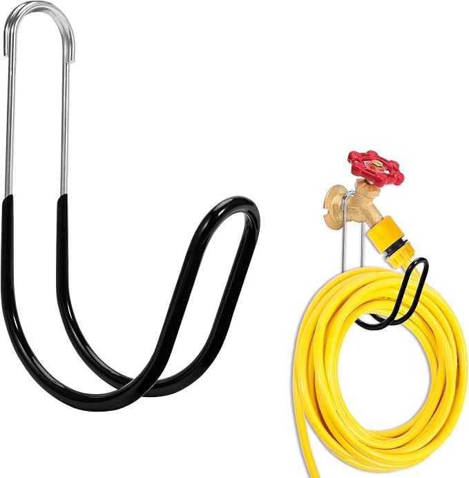 Garden Hose Holder Water Hose Hanger Wall Mounted, 304Stainless Steel Solid by Yoniccal
