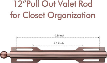 FIRJOY 12" Valet Rod for Closet Pull Out - Image 2