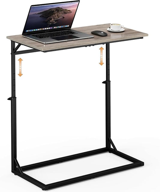 Vagusicc C Shaped End Table, 33.5"Tall Side Table by Vagusicc