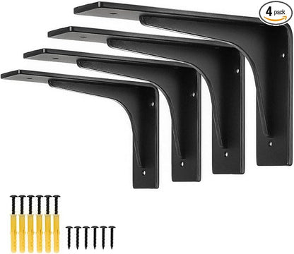6"x 4"Shelf Bracket, L Shelf Brackets, max Load 300lbs, Premium Alloy Metal by Firmetal