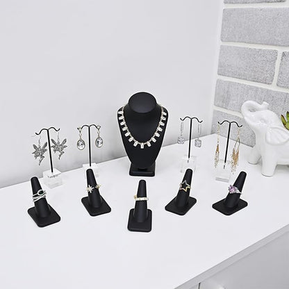 MOOCA Jewelry Display Set, Necklace Display Bust, Earring Organizer, Ring - Image 9