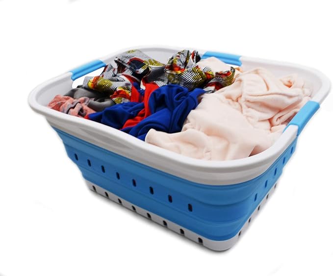 SAMMART 42L Collapsible Plastic Laundry Basket - Image 5