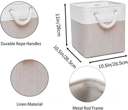 Fabric Storage Cubes, 11 inch cube storage bin - Image 3