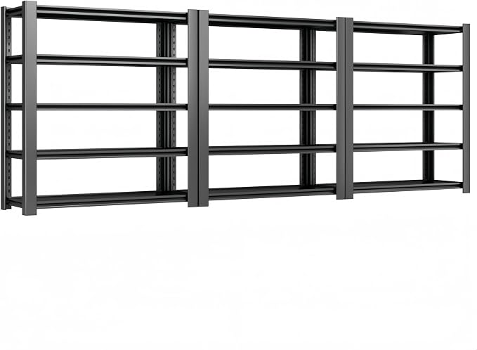 4000 LBS Heavy Duty Garage Shelving, Adjustable Boltless Steel Storage Rack by WOZBUD