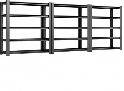 4000 LBS Heavy Duty Garage Shelving, Adjustable Boltless Steel Storage Rack by WOZBUD