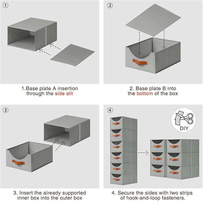 Homsorout Stackable Storage Drawers - Image 7