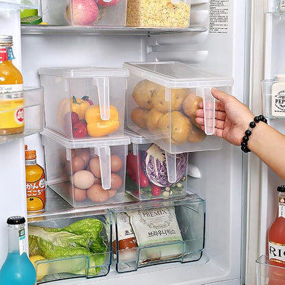 Sooyee Fridge Organizer, 4 Pack Refrigerator Organizer Bins, Fruit Containers - Image 6