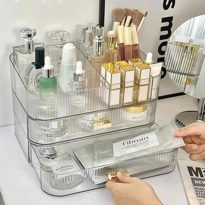 MIUOPUR Makeup Organizer with Stackable Drawers, Bathroom Vanity Organizers and - Image 9