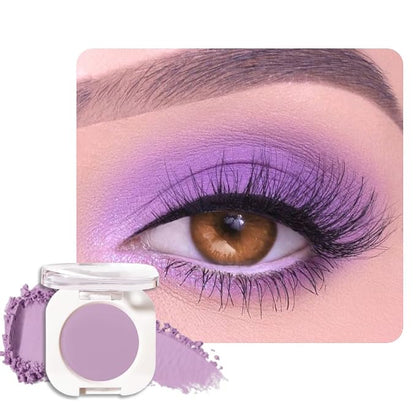 Violet Purple Single Matte Eyeshadow Makeup, Neutral Powde Eye Shadow by HHLTOH
