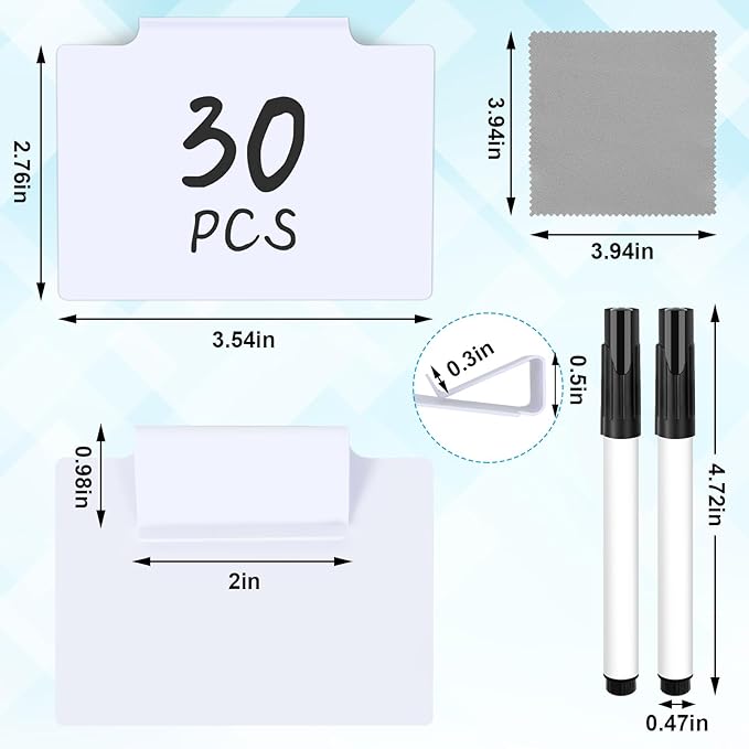 33PCS Basket Labels Clip On, 30 Labels - Image 2