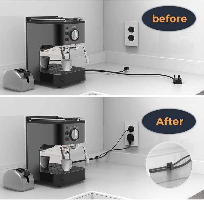 Cable Clips with Strong Self-Adhesive, XIAOXI R Shape Cable Management TV PC - Image 7
