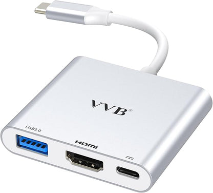 USB C to HDMI Adapter, USB-C Adapter Hub by VVB