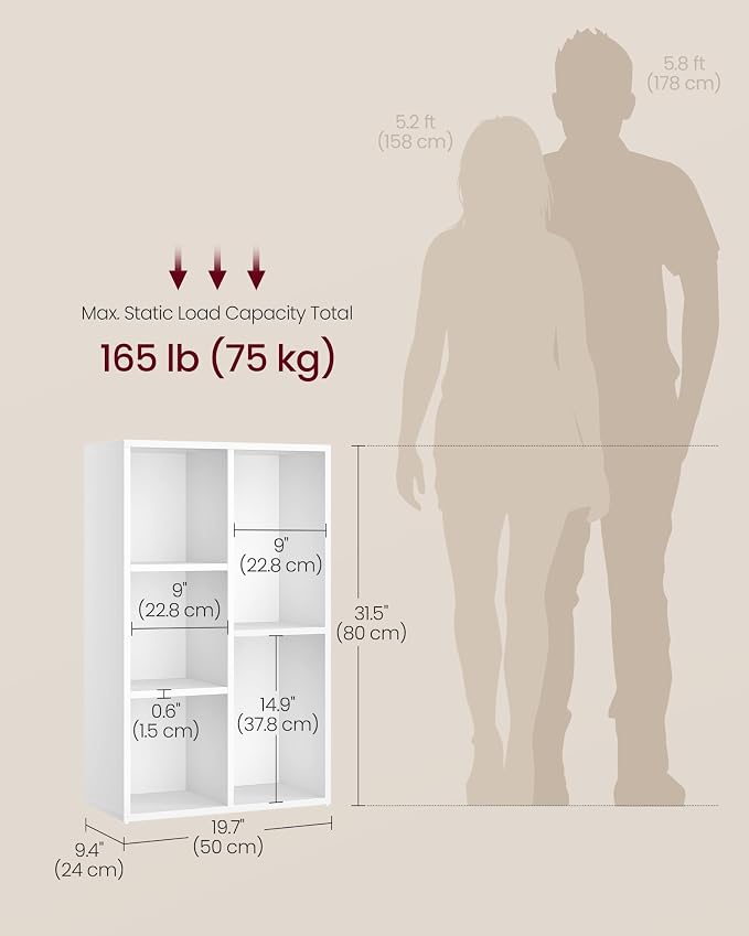 VASAGLE Bookcase, Bookshelf - Image 3