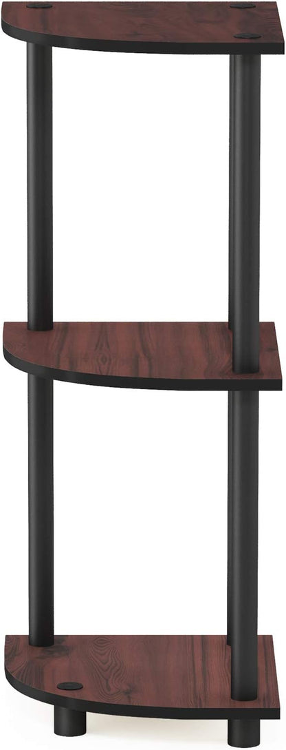 Furinno TURN-N-TUBE Corner Shelf, 3-Tier Corner Bookshelf, Display Storage - Image 7