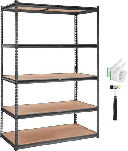 VEVOR Storage Shelving Unit, 5-Tier Adjustable Storage Shelves, Metal Shelves by VEVOR