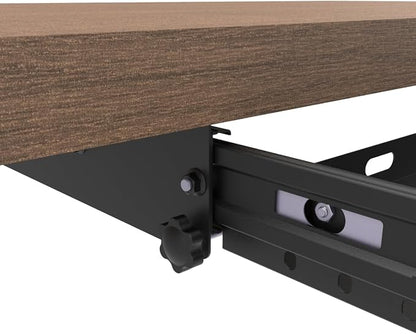Large Under Desk Slide-Out Keyboard Tray, 27 x 9.8 inch | Metal Platform - Image 4