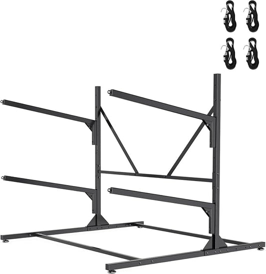 Kayak Storage Rack, Heavy Duty Freestanding Kayak Rack by LXVOOEE
