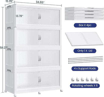 960QT Extra Large Stackable Storage Bins - Image 2