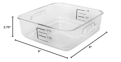Rubbermaid Commercial Products, Space Saving Square Food Storage Container - Image 7