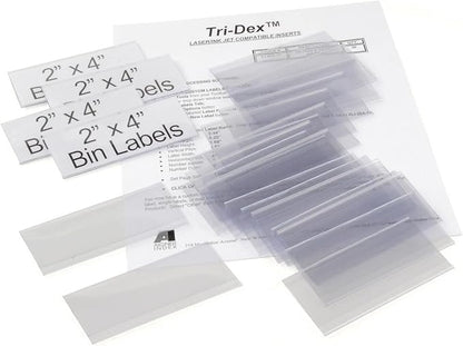 Tri-Dex Label Holder 2" x 4" for Stacking Bin by Unknown