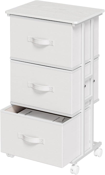 OLIXIS Dresser Storage with 3 Drawers, Fabric Dresser Tower by OLIXIS