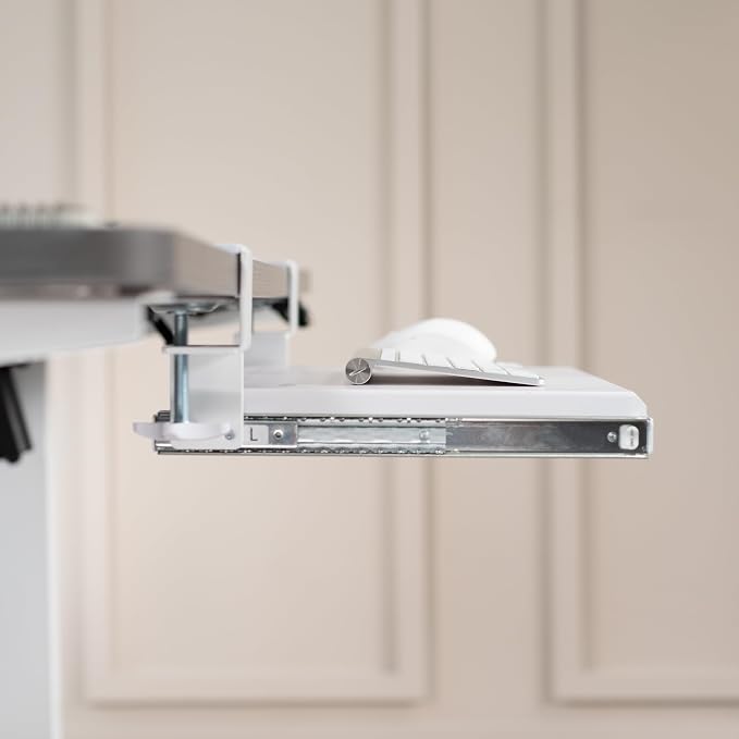 VIVO Small Keyboard Tray, Under Desk Pull Out - Image 9
