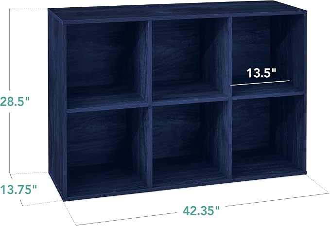 Best Choice Products Kids Bookcase 6-Cube Storage Organizer, 13.5in Shelf - Image 2