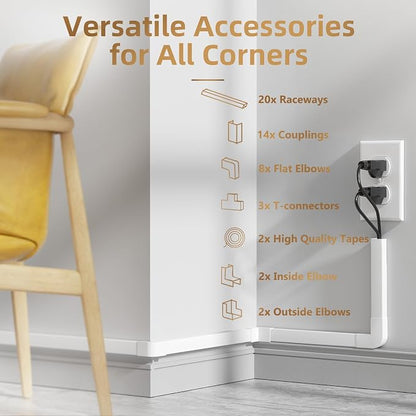 Delamu Cable Hider, 315in Cord Covers - Image 4