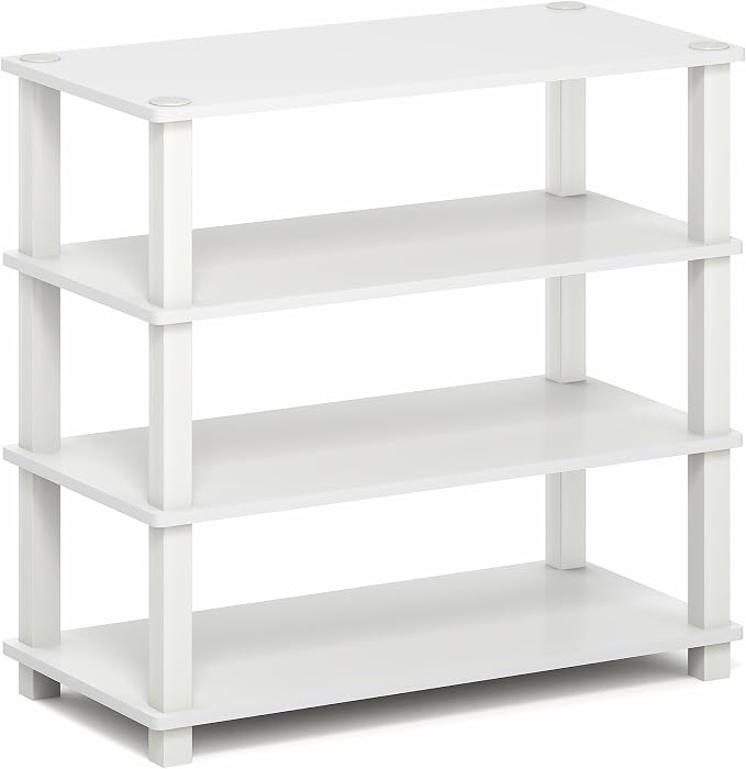 Furinno Turn-S-Tube Shoe Rack, 4-Tier Shoe Organizer, Shoe Storage, 11.6 x 23.6 - Image 5
