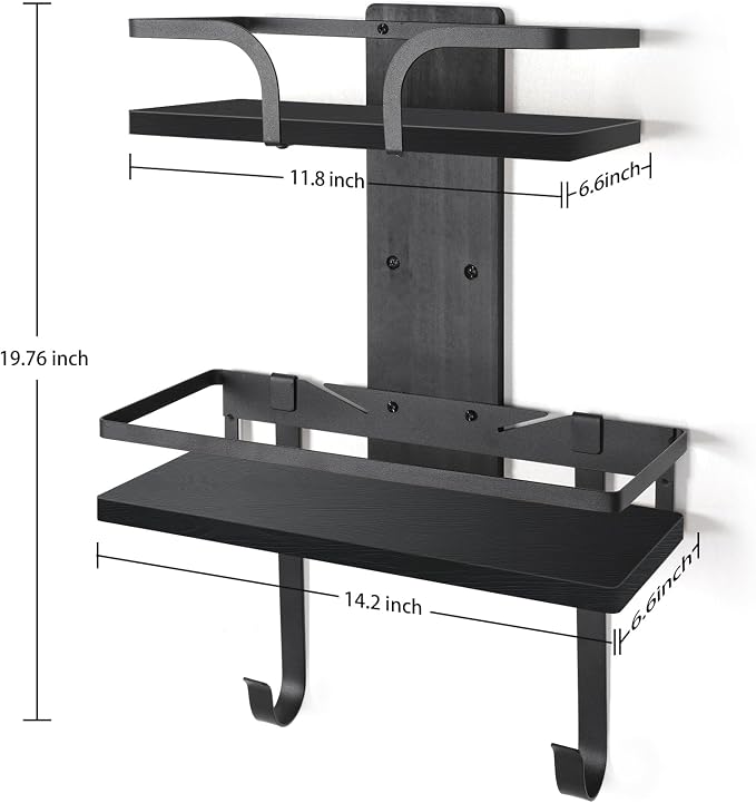 VINAEMO Ironing Board Hanger Wall Mount, 2-Layer Iron and Ironing Board Holder - Image 6