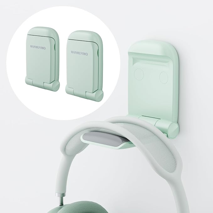 MAMUVIMO Headphone Stand, 2 Pack Headset Stand Foldable＆Sticky, Headphone by MANMUVIMO