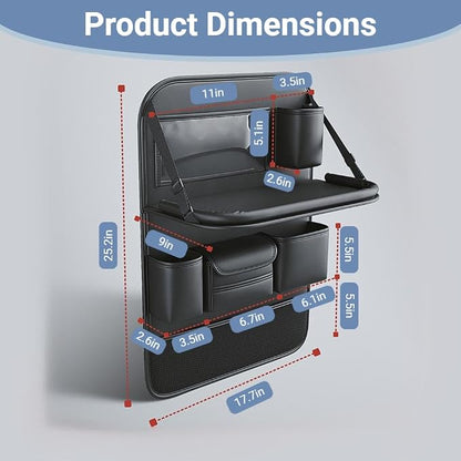 2 Pack Leather Car Backseat Organizer - Image 2