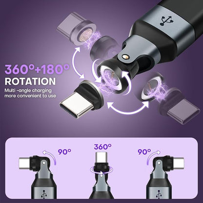 Mini USB A to C Magnetic Adapter 2 Pack, 480 Mbps USBC Male to USB 2.0 Female - Image 2