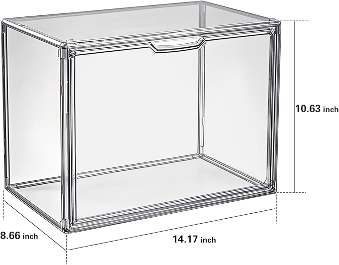 Clear Stackable Plastic Storage Bins - Image 5