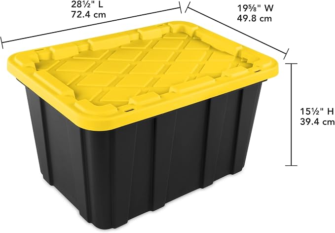 6 Pack 27 Gallon Heavy Duty Storage Bins - Image 5