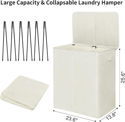 WOWLIVE 140L Double Laundry Hamper - Image 3