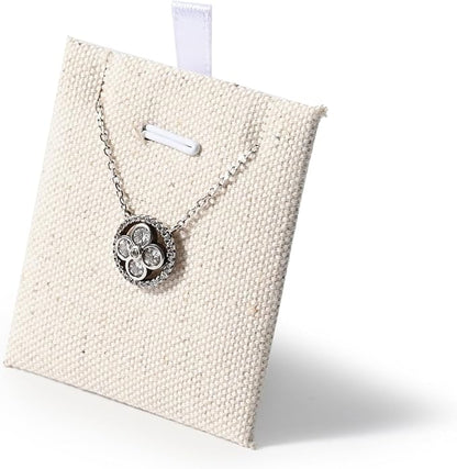 Oirlv 10 PCS Jewelry Display Cards Linen Earring Necklace Card - Image 5