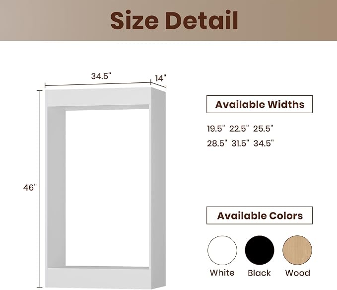 ROOMTEC 34.5" Double Hanging Closet Unit, Modular Closet System - Image 2