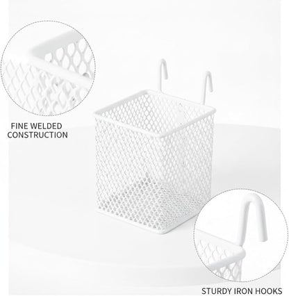 Wire Grid Hanging Basket, Iron Wall Mount Organizer - Image 6