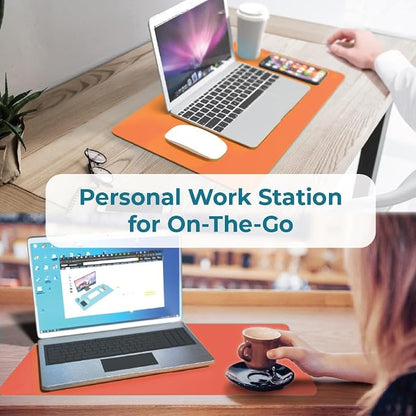 BLACK+DECKER Small Travel Desk Mat, Office Desk Pad, Computer Mat, Laptop Pad - Image 5