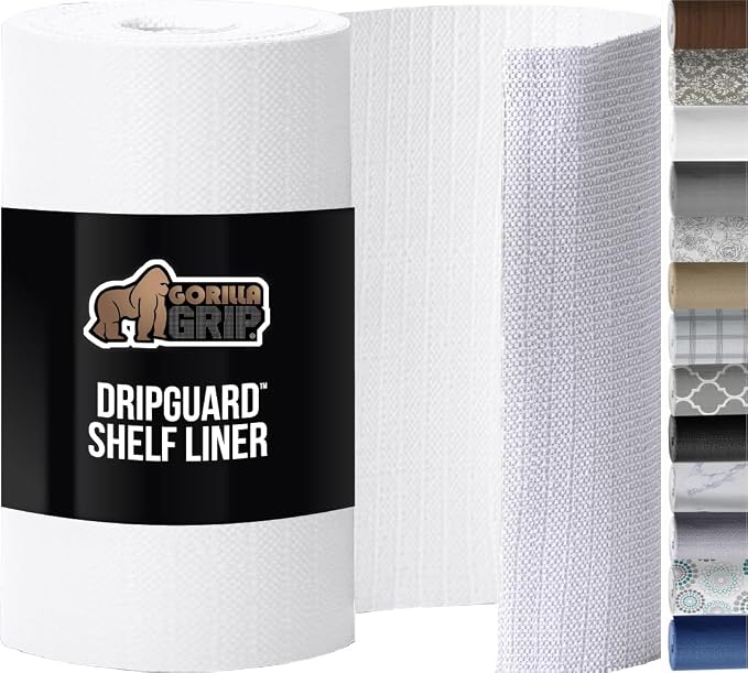 GORILLA GRIP DripGuard Shelf Liner, Non-Adhesive Drawer and Kitchen Cabinet by Unknown
