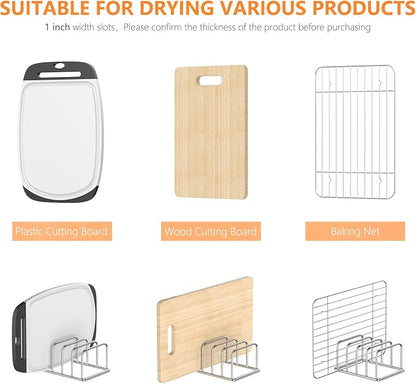 Cutting Board Holder, 2PSC Cutting Board Organizer Rack, 304 Stainless Steel - Image 4