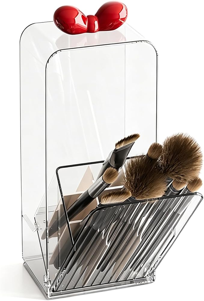 Bow Clear Makeup Organizer by Believeinthemagicoffamily